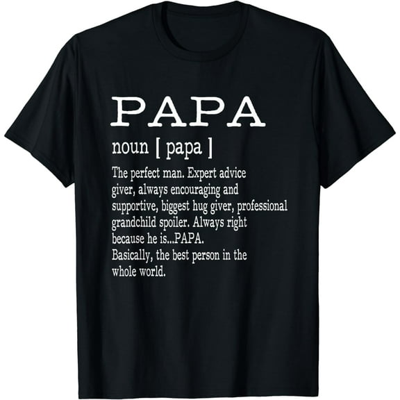 Papa Definition Grandpa Father's Day Gifts - Men T-Shirt