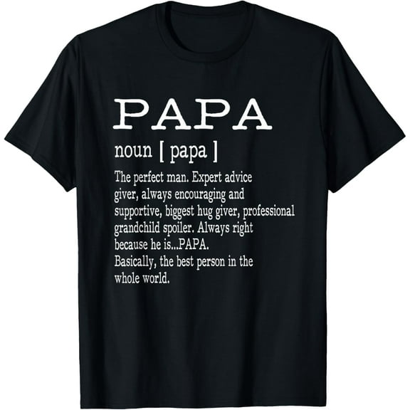 Papa Definition Grandpa Father's Day Gifts - Men T-Shirt