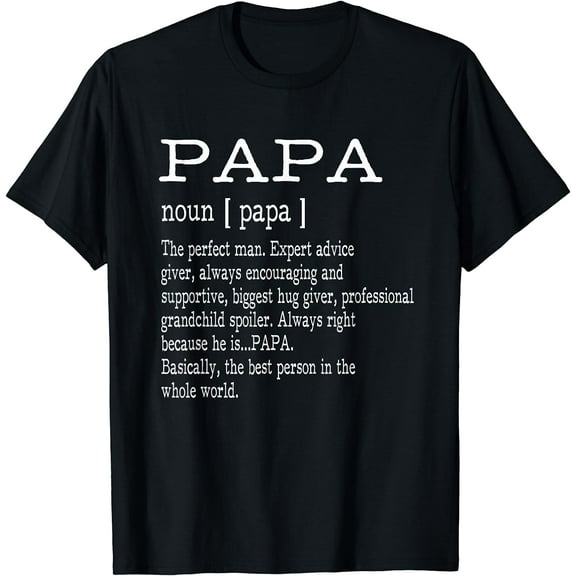 Papa Definition Grandpa Father's Day Gifts - Men T-Shirt