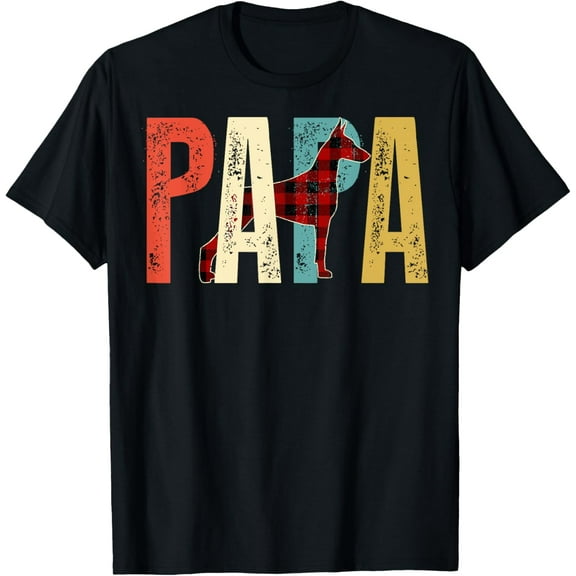 Papa Doberman Pinscher Tshirt, Doberman Pinscher Dog Love
