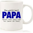 thumbnail image 1 of Papa Father's Fay Gift • Papa Mug • Papa Present • The World's Best Papa Coffee Mug • Papa Birthday Gift • Papa Christmas Gift, Ceramic Novelty Coffee Mugs 11oz, 15oz Mug, Tea Cup, Gift, 1 of 4