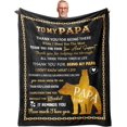 thumbnail image 1 of Papa Gifts Blanket 60" x 50", Gifts for Papa, Papa Birthday Gifts, Best Papa Gifts, Presents for Papa, Papa Gifts from Grandkids/Grandchildren/Granddaughter/Grandson, 1 of 6