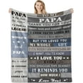 thumbnail image 1 of Papa Gifts for Fathers Day,Papa Gifts Blanket 60"x50",Papa/Grandpa Gifts from Grandkids,Happy Papa Birthday Gifts,Best/Great Grandpa Papa Gifts,Birthday Gift for Papa Blanket,Papa/Grandfather Gift, 1 of 6