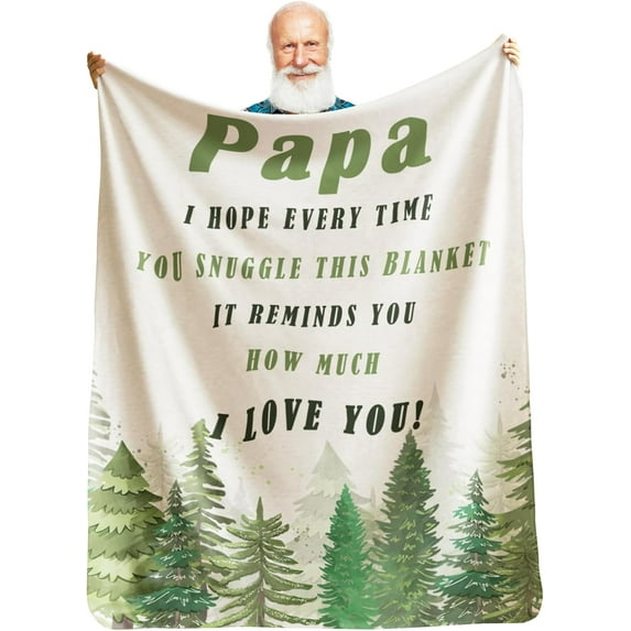 Papa Gifts from Grandkids, Papa Birthday Gifts, Papa Gifts from Granddaughter, Christmas Papa Gifts, Fathers Day Papa Gifts Ideas, Gifts for Papa Blanket (50x60)