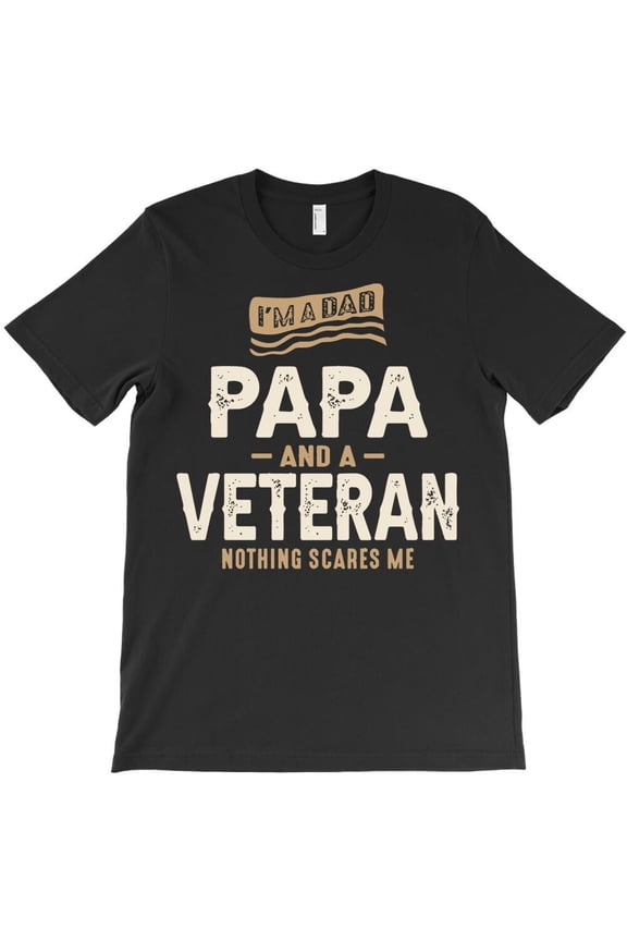 Papa Gifts Mens I'm Dad Papa And Veteran, Funny Military Family Humor - Stocking Stuffer G3215 Unisex T-Shirt, Up to Size 5XL New V12882