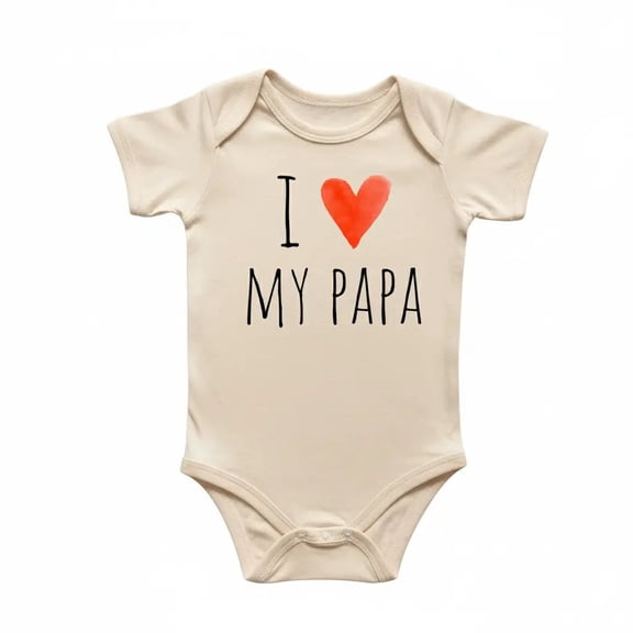 Papa Grandpa Love Newborn Baby Bodysuit