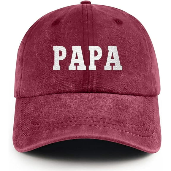 Papa Hat Adjustable Vintage Washed Cotton Dad Baseball Cap Gifts for Men Grandpa Dad Husband