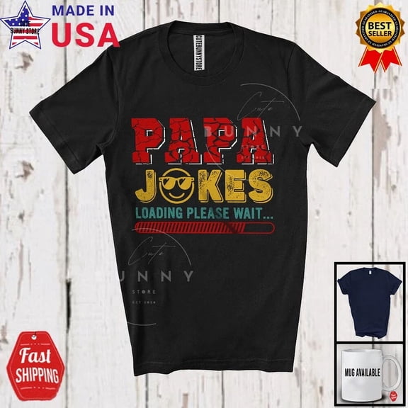Papa Joke Please Wait, Father'S Day Daddy Family, Vintage T-Shirt, Unisex T-Shirt