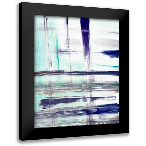 Papa, Kat 15x18 Black Modern Framed Museum Art Print Titled - Stroke Pop