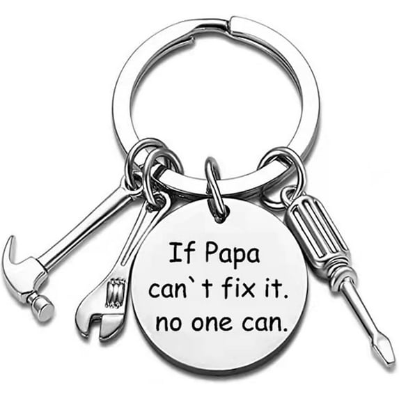 Papa Keychain from Grandson Granddaughter Funny Grandpa Key Chain from Grandkids Birthday Fathers Day Christmas Gifts