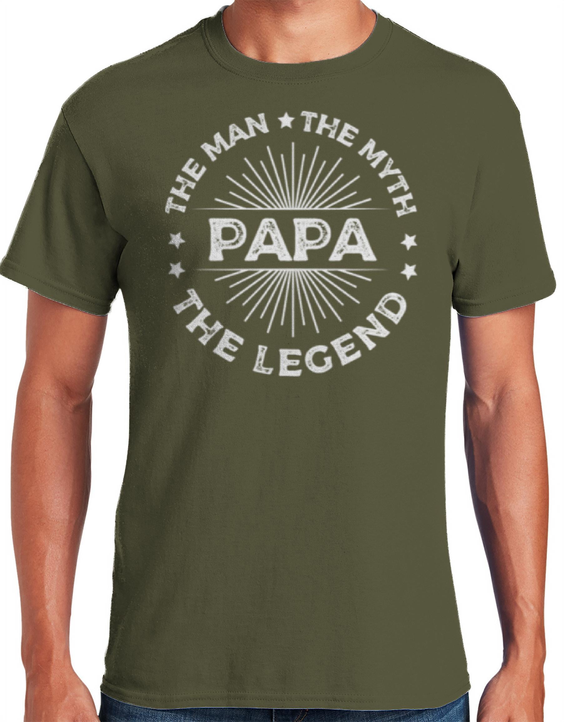 Mens Papa Man Myth Legend Shirt For Mens Dad Father Mens Papa Man Myth Legend Shirt For Mens Dad Father