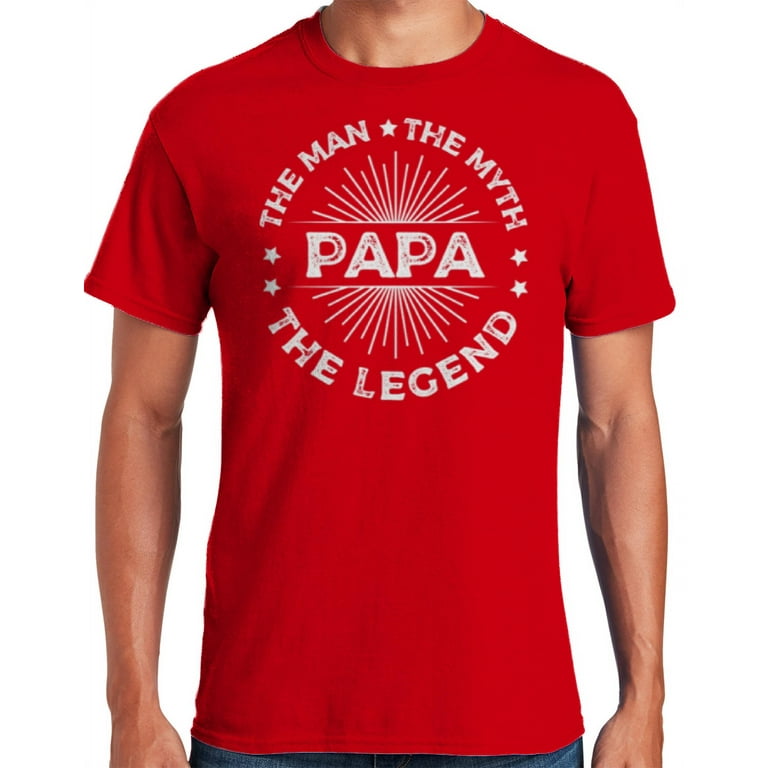 Mens Papa Man Myth Legend Shirt For Mens Dad Father Mens Papa Man Myth Legend Shirt For Mens Dad Father