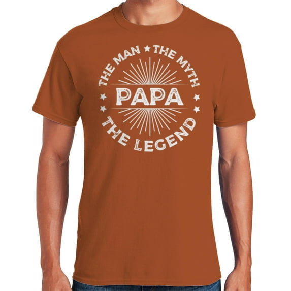 Papa Man Myth Legend Father's Day Men's Graphic T-Shirt Gift for Dads