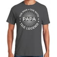 thumbnail image 1 of Papa Man Myth Legend Father's Day Men's Graphic T-Shirt Gift for Dads, 1 of 4