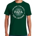 thumbnail image 1 of Papa Man Myth Legend Father's Day Men's Graphic T-Shirt Gift for Dads, 1 of 4