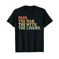 thumbnail image 1 of Papa Man Myth Legend Shirt For Mens Funny Father Gift T-Shirt, 1 of 5