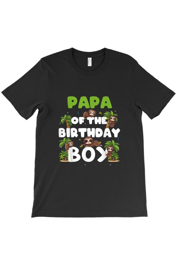 Papa Of The Birthday Boy Sloth Boy Party Family, Holiday Animal G17021 Unisex T-Shirt, Up to Size 5XL