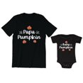 thumbnail image 1 of Papa Pumpkin Men’s T-Shirt Baby Pumpkin Bodysuit Kids Toddler Shirt Halloween Family Matching Daddy Daughter Son Outfits, 1 of 3