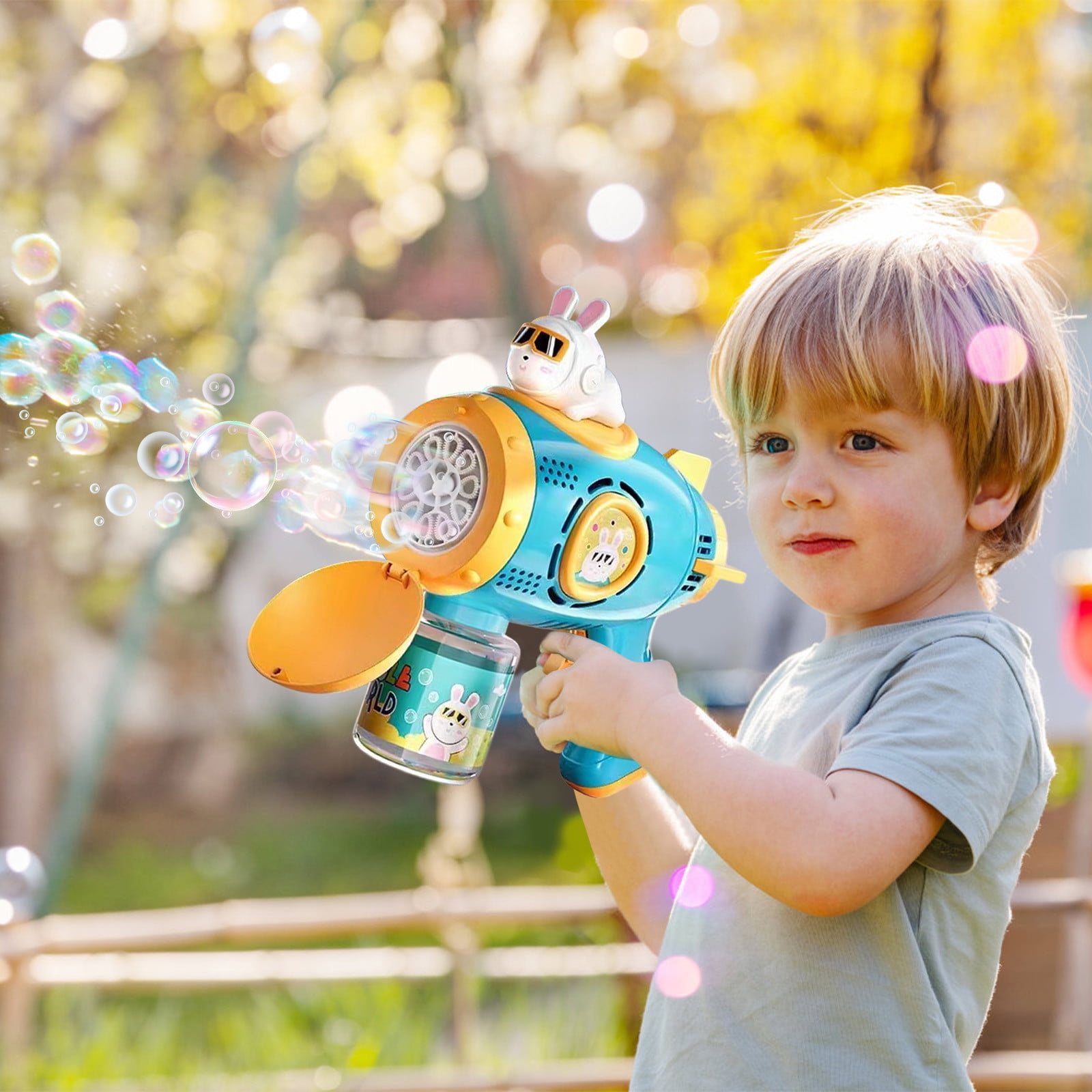 Papa Rabbit Blower Fully Automatic Children's Handheld Small Steel Toy ...