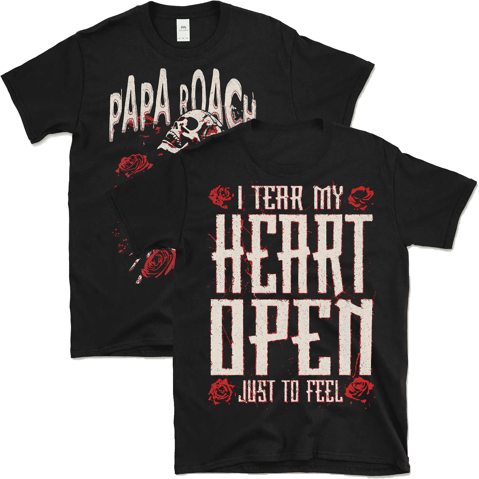 T-shirt Groupe Rock Papa Roach T-shirt Papa Roach Taille M - Noir 