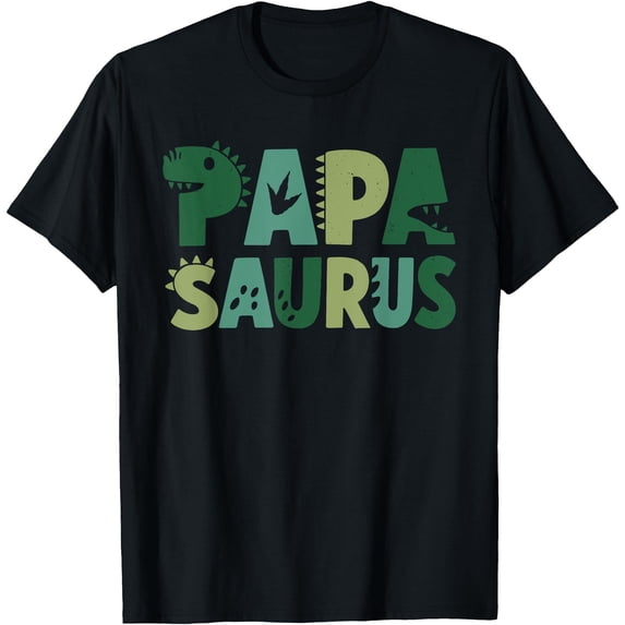 Papa Saurus Family Dinosaur T T-Shirt - Walmart.com