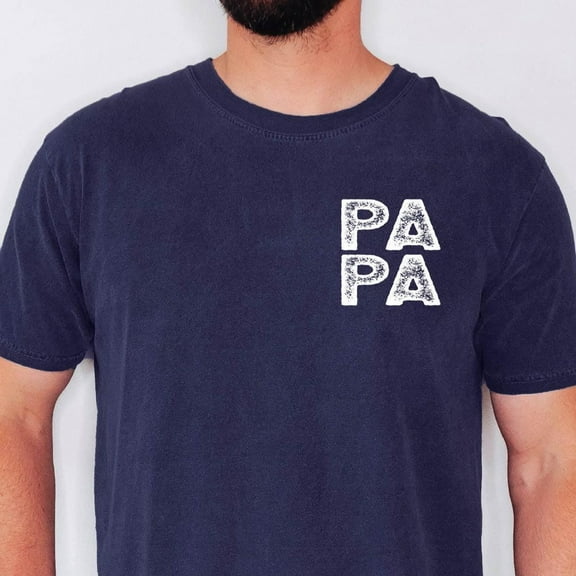 Papa Shirt Father'S Day Gift From Grandkids Best Papa Tee With Pocket Papa Tshirt Papa Gift Funny Gift For New Papa T-Shirt