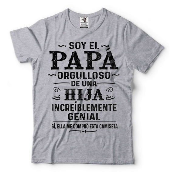 Papa Shirt Father's Day Papa Shirt Papa Birthday Tee Papa Gift Ideas Fathers Day Gifts For Papa (Medium Grey)