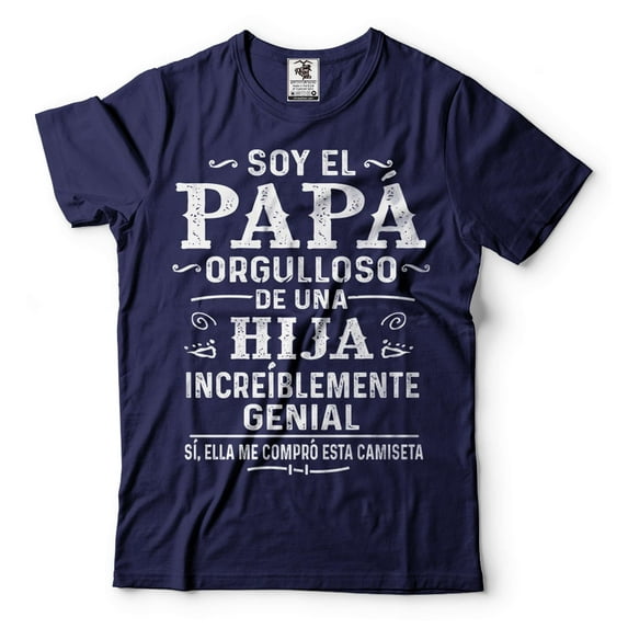Papa Shirt Father's Day Papa Shirt Papa Birthday Tee Papa Gift Ideas Fathers Day Gifts For Papa (Medium Navy Blue)