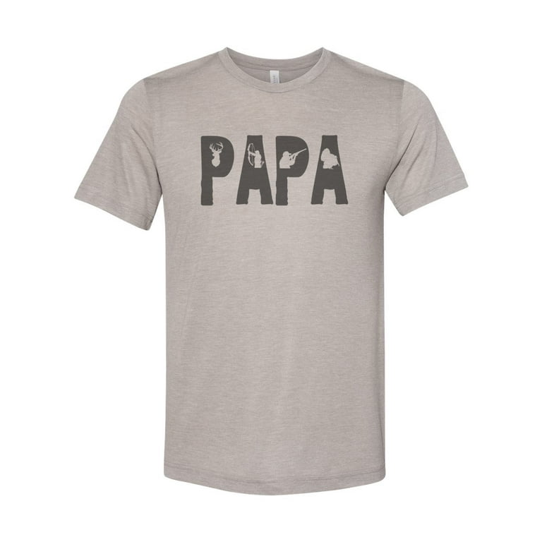 Papa Shirt, Papa, Hunting And Fishing, Gift For Papa, Hunting Shirt,  Sublimation T, Grandpa Tee, Fathers Day Gift, Papa Tee, Hunting Apparel,  Heather