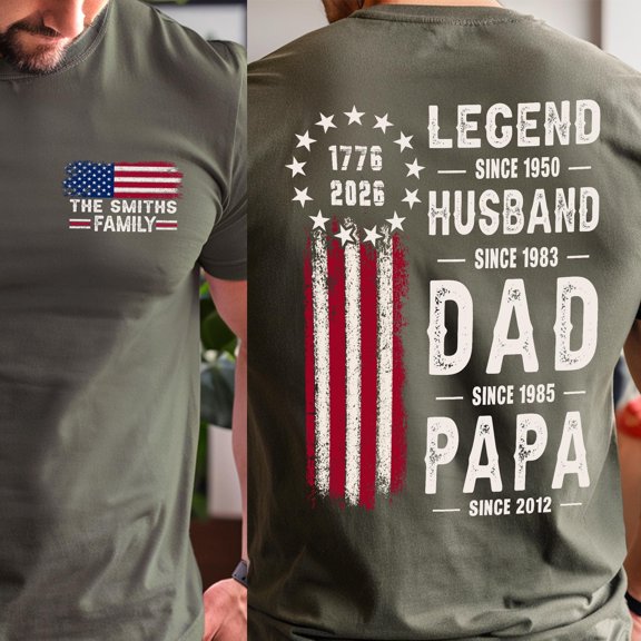 Papa Shirt USA Flag Shirt for Dad Legend Husband Dad Papa Gift Fatheramp39s Day Gift for G
