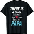 thumbnail image 1 of Papa Shirts from Granddaughter, She Stole My Heart T-Shirt, 1 of 3