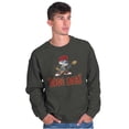 thumbnail image 1 of Papa Smurf Dads Rock Musical Father Men's Crewneck Sweatshirt Brisco Brands S, 1 of 6