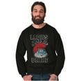 thumbnail image 1 of Papa Smurf Ladies Love the Beard Cool Men Big & Tall Sweatshirt Brisco Brands 4X, 1 of 5