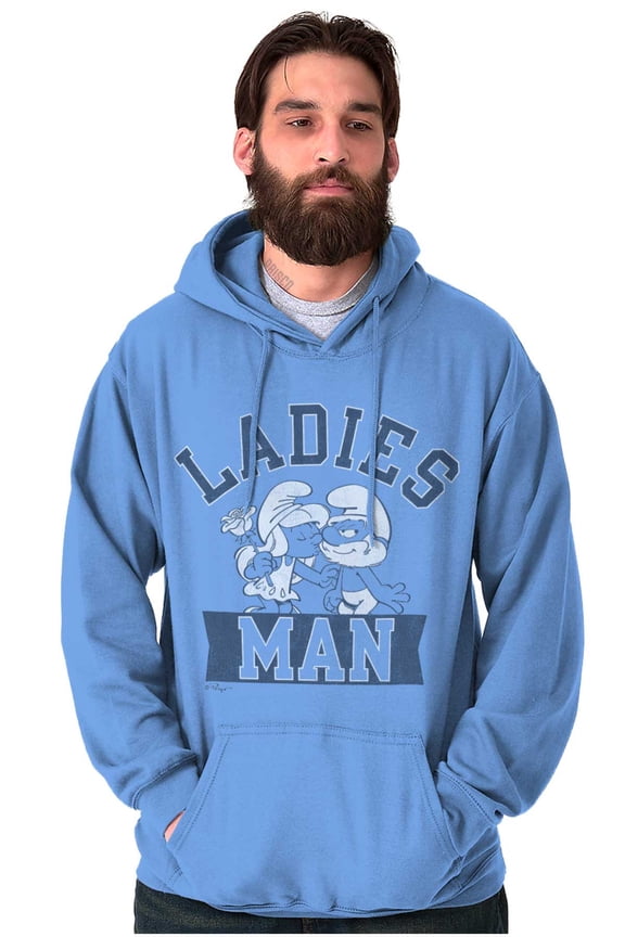 Papa Smurf Smurfette Ladies Man Swag Hoodie Hooded Sweatshirt Men Brisco Brands S