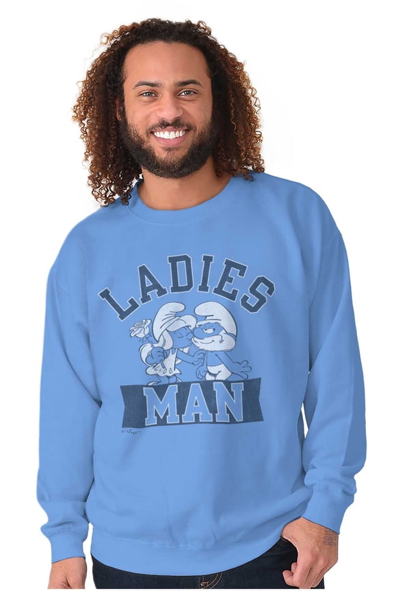 Papa Smurf Smurfette Ladies Man Swag Men Big & Tall Sweatshirt Brisco Brands 4X