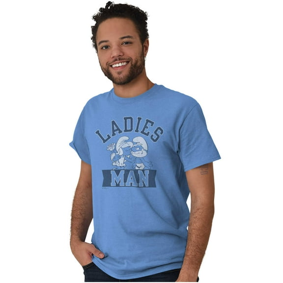 Papa Smurf Smurfette Ladies Man Swag Men's Graphic T Shirt Tees Brisco Brands L