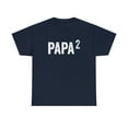 thumbnail image 1 of Papa Squared Shirt, New Grandpa, Father's Day, Gift For Dad Tee - ID: 303, 1 of 7