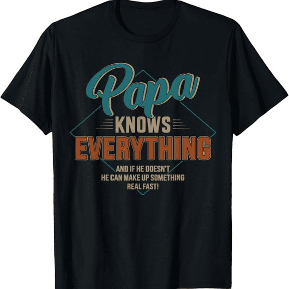 Papa T-Shirt for Men, Casual Graphic Tee, Gift for Dad or Grandpa