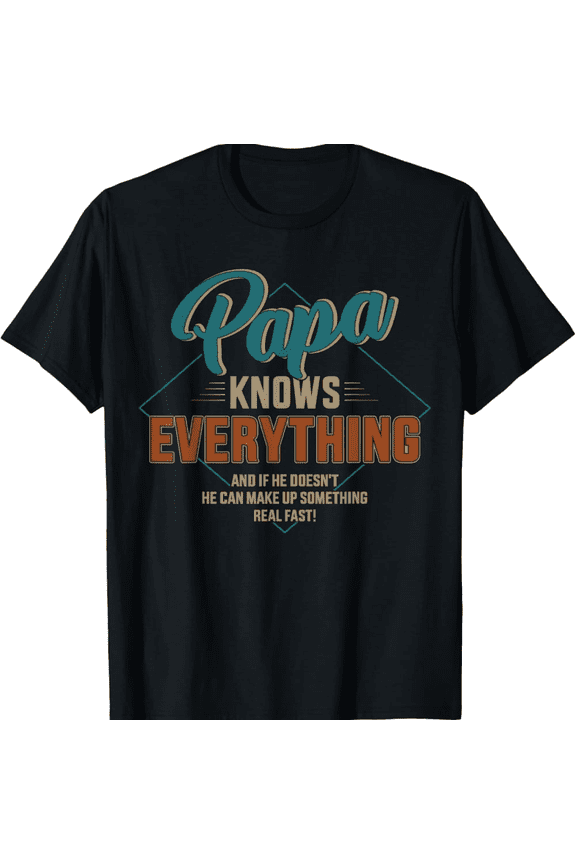 Papa T-Shirt for Men, Casual Graphic Tee, Gift for Dad or Grandpa