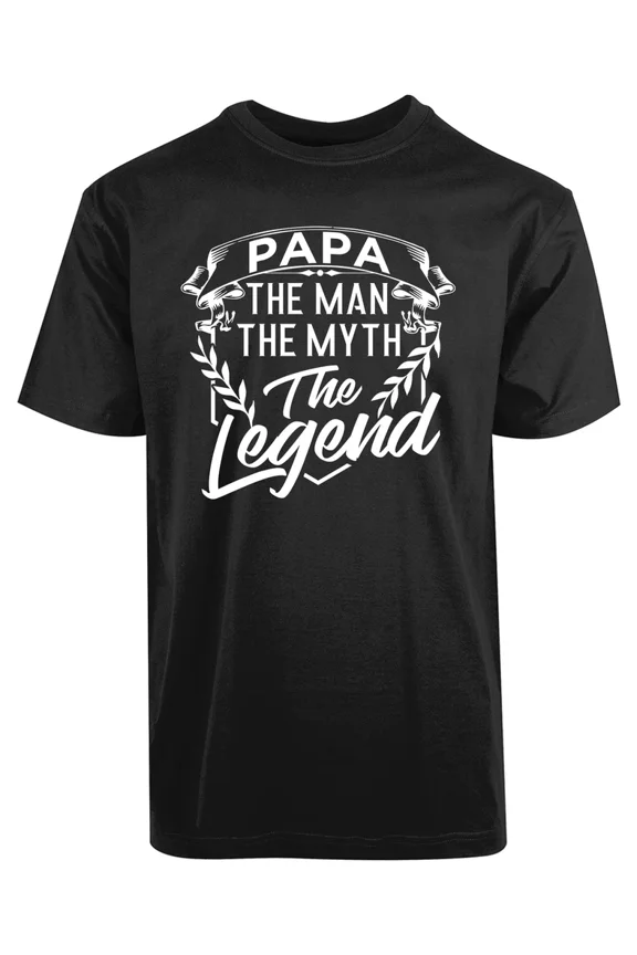 Papa The Man The Myth The Legend Dad Gifts Super Brave Hero Tees Unisex T-Shirt, up to Size 5XL