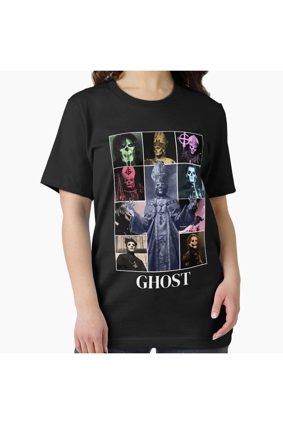 Papa V Perpetua Ghost Band Funny Pope Parody Graphic G197 Unisex T-Shirt, Up to 5XL