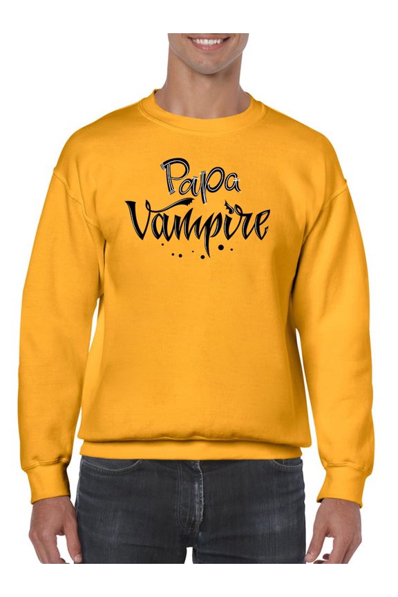 Papa Vampire Sweatshirt Men - Men Sweatshirt, 3XL