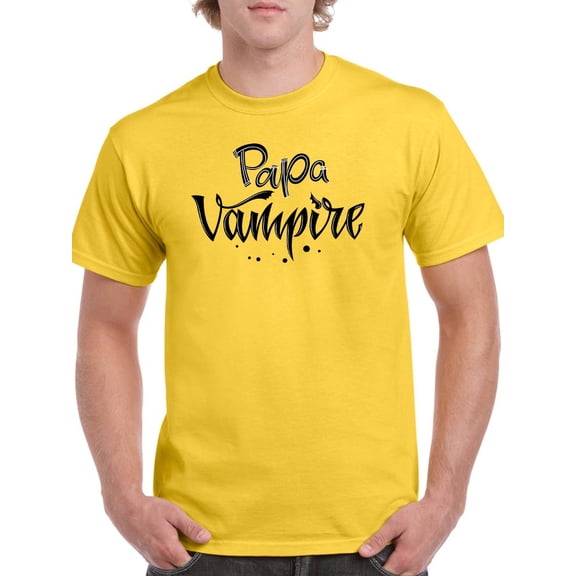 Papa Vampire T-Shirt Men -Image by Shutterstock, Male Large