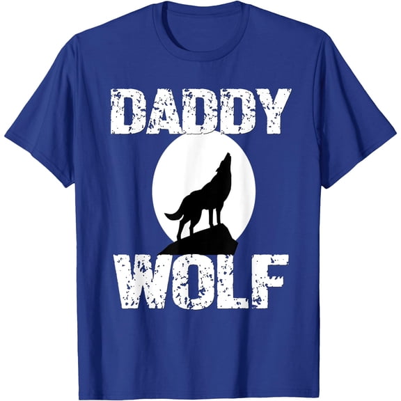 Papa Wolf Mommy Wolf Matching Family Tribe Wolves Moon Father Mother Unisex T-Shirt for Men Women Kids Toddler