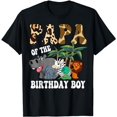 thumbnail image 1 of Papa of the Birthday Boy Zoo Bday Safari Celebration T-Shirt, 1 of 5