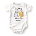 thumbnail image 1 of Papa's Drinking Buddy Baby Bodysuit, Newborn Outfit, Baby Clothes, Gift&nbsp;for&nbsp;Children 6-9m White, 1 of 2