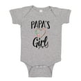 thumbnail image 1 of Papa's Girl Baby Bodysuit One Piece NB Athletic Heather, 1 of 3