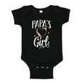 thumbnail image 1 of Papa's Girl Baby Bodysuit One Piece NB Black, 1 of 3