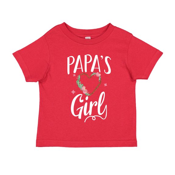 Papa's Girl Toddler T-Shirt 4T Red
