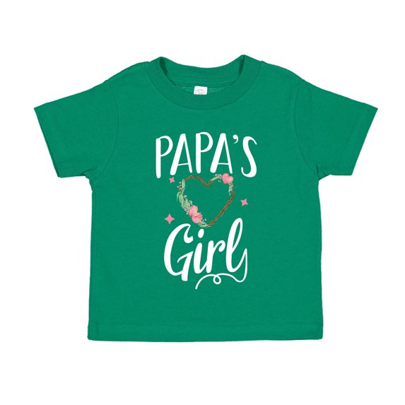 Papa's Girl Toddler T-Shirt 5/6T Kelly Green